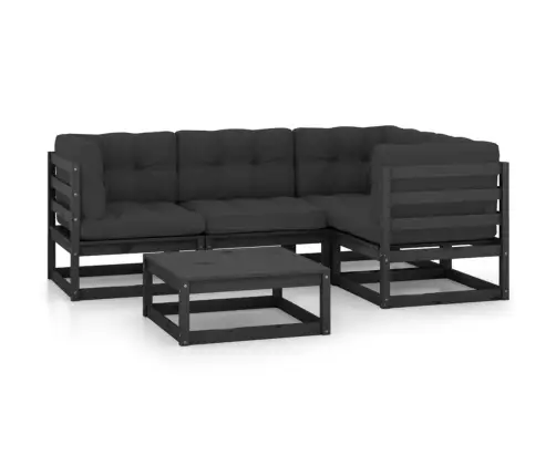 Sodo Komplektas Su Pagalvėlėmis, 5 Dalių, Pušies Masyvas