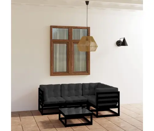 Sodo Komplektas Su Pagalvėlėmis, 5 Dalių, Pušies Masyvas