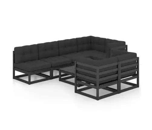 Sodo Komplektas Su Pagalvėlėmis, 8 Dalių, Pušies Masyvas