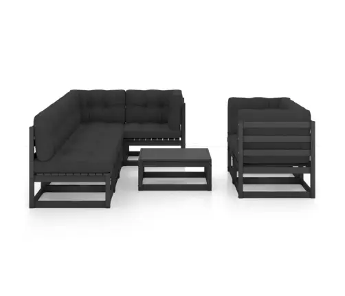 Sodo Komplektas Su Pagalvėlėmis, 8 Dalių, Pušies Masyvas