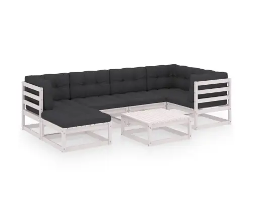 Sodo Komplektas Su Pagalvėlėmis, 7 Dalių, Pušies Masyvas