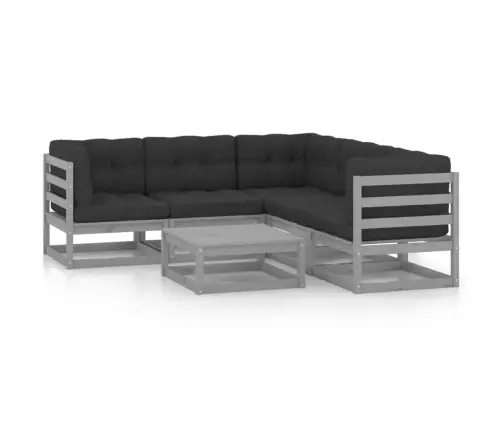 Sodo Komplektas Su Pagalvėlėmis, 6 Dalių, Pušies Masyvas