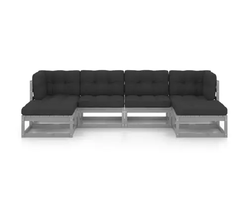 6-Osaline Aiadiivanikomplekt Patjadega, Hall Männipuit