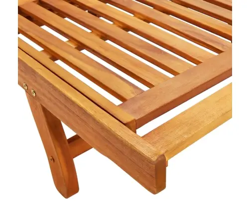 Saulės Gultai Su Čiužinukais, 2Vnt., Akacijos Medienos Masyvas