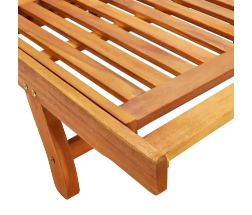 2-Osaline Lamamistoolide Komplekt Patjadega, Akaatsiapuit