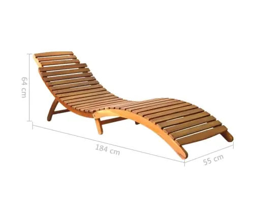 Saulės Gultai, 2Vnt., Akacijos Medienos Masyvas (2X310166)