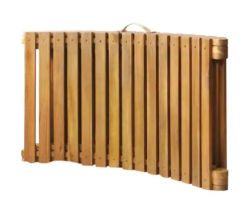 Sauļošanās Zviļņi Ar Matračiem, 2 Gab., Akācijas Masīvkoks Vidaxl