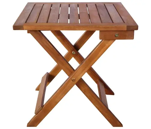 Sauļošanās Zviļņi Ar Galdiņu, Matračiem, 2 Gab., Akācijas Koks Vidaxl