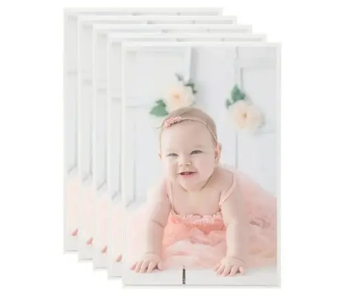 Fotoraami Kollaaž 5 Tk, Lauale, Hõbedane, 13X18 Cm Mdf