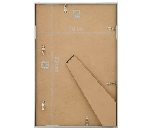 Foto Rāmji, 5 Gab., Sienai, Galdam, Sudrabaini, 70X90 Cm, Mdf Vidaxl