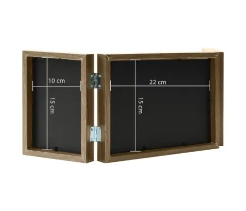 Kolme Pildiraami Kollaaž, Helepruun, 22X15 Cm + 2X(10X15 Cm)