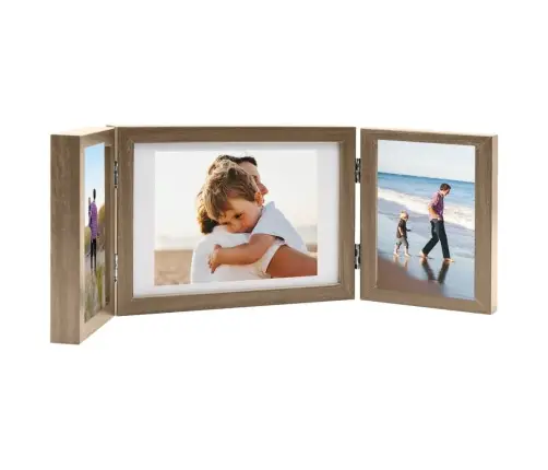 Trigubas Rėmelis-Koliažas, Šviesiai Rudas, 28X18Cm+2X(13X18Cm)