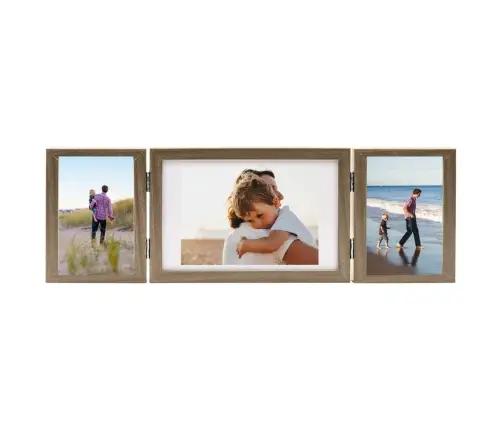 Trigubas Rėmelis-Koliažas, Šviesiai Rudas, 28X18Cm+2X(13X18Cm)