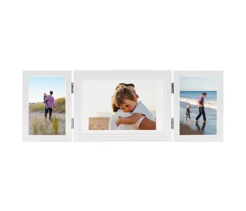 3-Daļīgs Foto Rāmis, Kolāža, Balts, 22X15 Cm+2X(10X15 Cm) Vidaxl