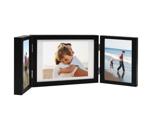 3-Daļīgs Foto Rāmis, Kolāža, Melns, 28X18 Cm+2X(13X18 Cm) Vidaxl