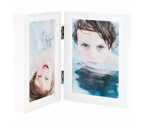 2-Daļīgs Foto Rāmis, Kolāža, Balts, 2X(13X18 Cm) Vidaxl