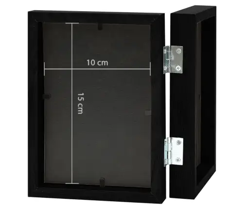 2-Daļīgs Foto Rāmis, Kolāža, Melns, 2X(10X15 Cm) Vidaxl