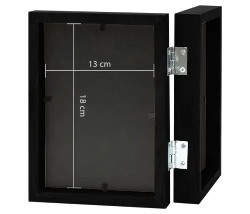 2-Osaline Pildiraam, Must, 2 X (13X18 Cm)