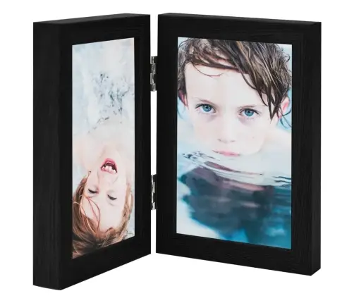 2-Daļīgs Foto Rāmis, Kolāža, Melns, 2X(21X29,7 Cm) Vidaxl