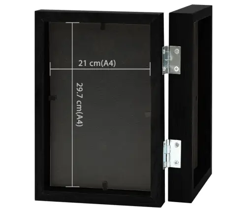2-Daļīgs Foto Rāmis, Kolāža, Melns, 2X(21X29,7 Cm) Vidaxl