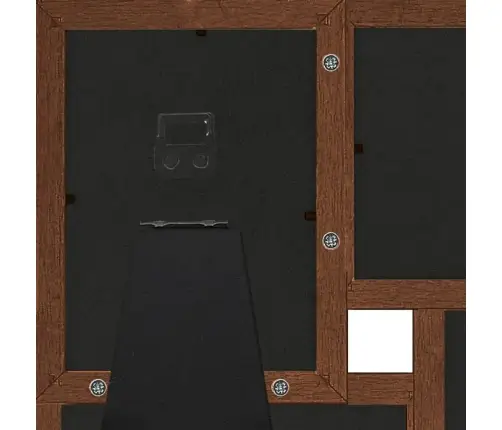 Rėmelis-Koliažas, Tamsiai Rudas, 4X(10X15Cm) Nuotraukoms