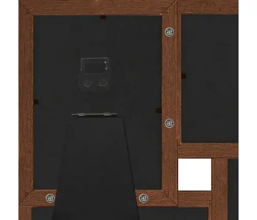Kolāžas Foto Rāmis, 4X(13X18 Cm) Attēliem, Tumši Brūns Mdf Vidaxl