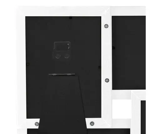 Kolāžas Foto Rāmis, 4X(13X18 Cm) Attēliem, Balts Mdf Vidaxl
