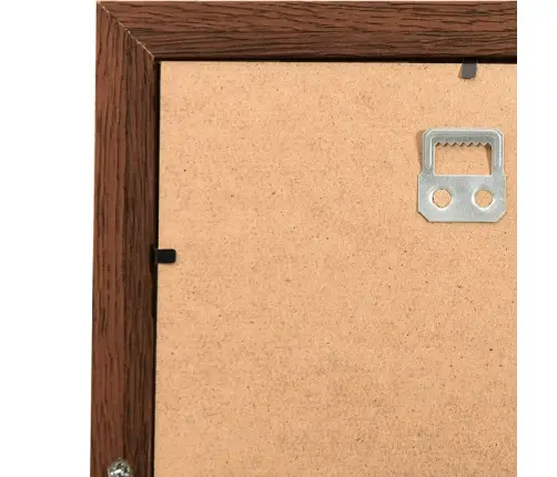 Kolāžas Foto Rāmis, 10X(13X18 Cm) Attēliem, Tumši Brūns Mdf Vidaxl