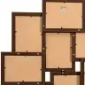 Kolāžas Foto Rāmis, 10X(13X18 Cm) Attēliem, Tumši Brūns Mdf Vidaxl
