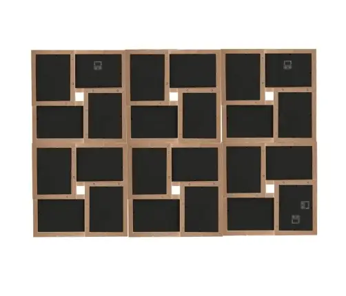 Rėmelis-Koliažas, Šviesiai Rudas, 24X(13X18Cm) Nuotraukoms