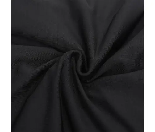 Elastīgs Dīvāna Pārvalks, Trīsvietīgs, Melns Poliesters Vidaxl