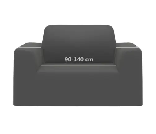 Elastīgs Dīvāna Pārvalks, Poliestera Džersijs, Antracītpelēks Vidaxl