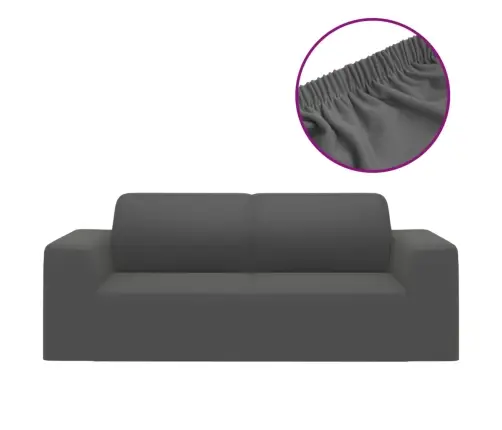 Elastīgs Dīvāna Pārvalks, Trīsvietīgs, Pelēks Poliesters Vidaxl Elastīgs Dīvāna Pārvalks, Trīsvietīgs, Pelēks Poliesters Vidaxl