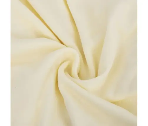 Elastīgs Dīvāna Pārvalks, Divvietīgs, Krēmkrāsas Poliesters Vidaxl