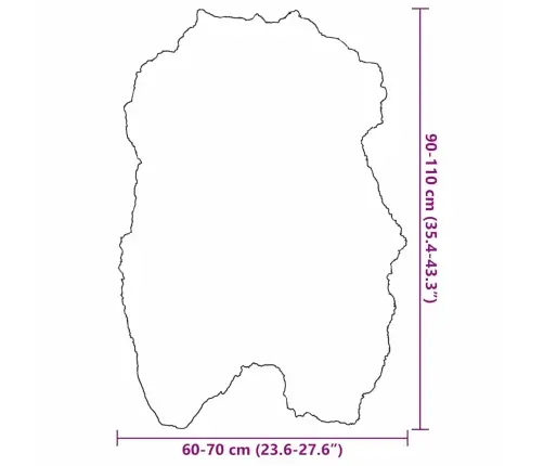 Islandi Lambanahast Toolikate, Must, 70 X 110 Cm