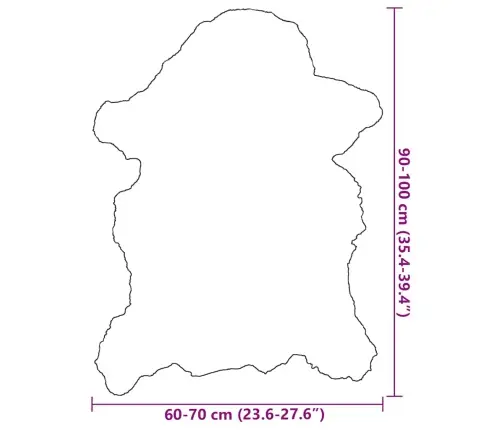 Lambanahast Vaip, Kreemjas (60-70) X (90-100) Cm