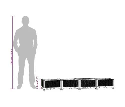 Taimekast 160 X 40 X 23 cm Polüpropüleen