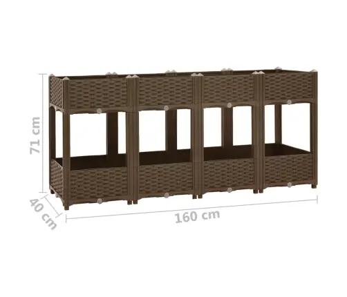 Aukštas Lovelis, 160X40X71cm Polipropilenas