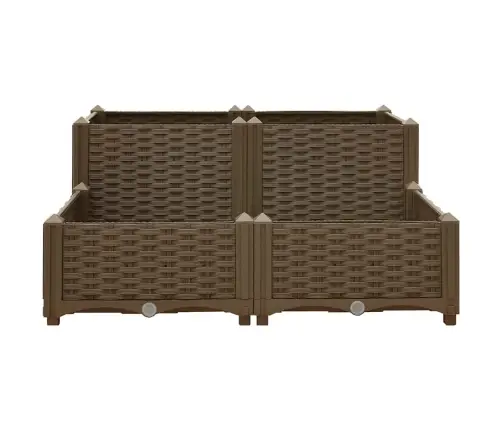 Puķu Kaste, 80X80X38 Cm, Polipropilēns Vidaxl