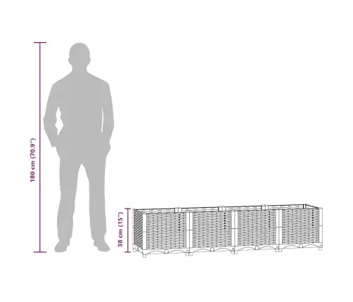 Aukštas Lovelis, 160X40X38cm Polipropilenas