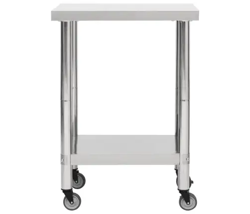 Virtuvės Darbastalis Su Ratukais, 60X30X85cm Plienas