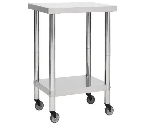 Virtuves Darba Galds, 60X60X85 Cm, Nerūsējošs Tērauds Vidaxl