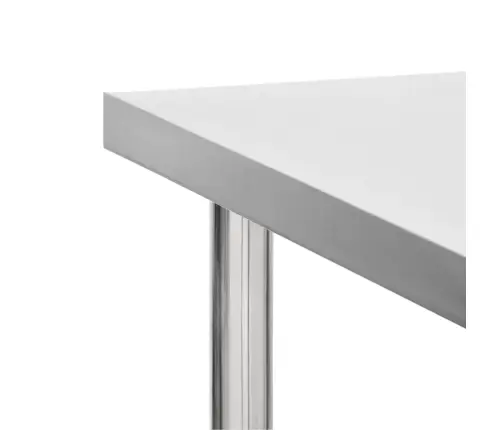 Köögi Töölaud Ratastega, 100X45X85 cm Roostevaba Teras