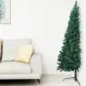 Izgaismota Ziemassvētku Egle Ar Rotājumiem, Zaļa, 120 Cm Vidaxl