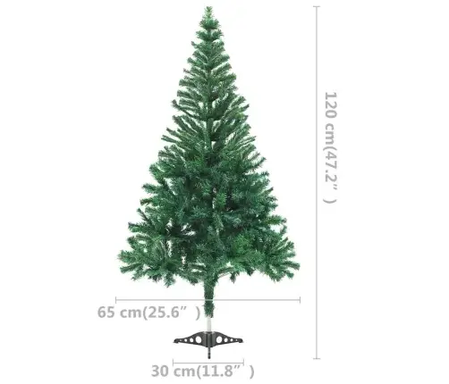 Mākslīgā Ziemassvētku Egle Ar Rotājumiem, 120 Cm, 230 Zari Vidaxl