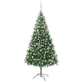 Valgustatud Kunstkuusk Kuulidega 210 cm 910 Oksa