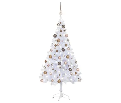 Mākslīgā Ziemassvētku Egle Ar Rotājumiem, 120 Cm, 230 Zari Vidaxl