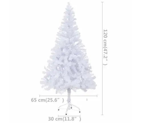 Mākslīgā Ziemassvētku Egle Ar Rotājumiem, 120 Cm, 230 Zari Vidaxl