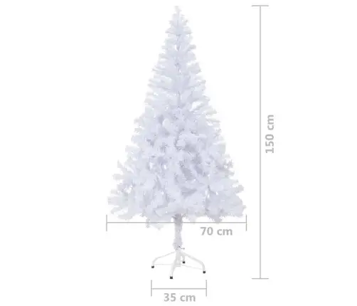 Mākslīgā Ziemassvētku Egle Ar Rotājumiem, 150 Cm, 380 Zari Vidaxl