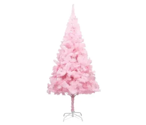 Izgaismota Mākslīgā Ziemassvētku Egle Ar Rotājumiem, 210Cm, Pvc Vidaxl